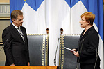 Vaalikauden päättäjäiset eduskunnassa 12.4.2011. Kuva: Lehtikuva
